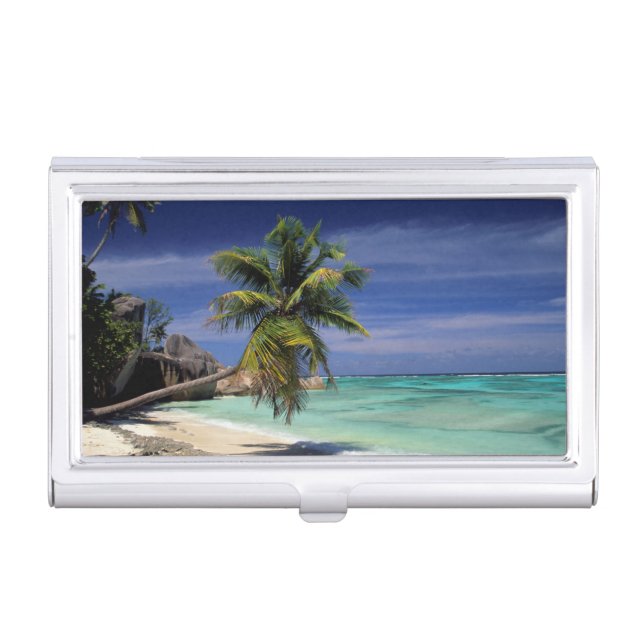 Anse Sourse D'Argent Beach, La Digue Business Card Holder (Front)