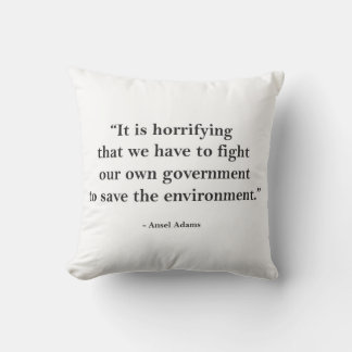 Ansel Adams Quote Throw Pillow