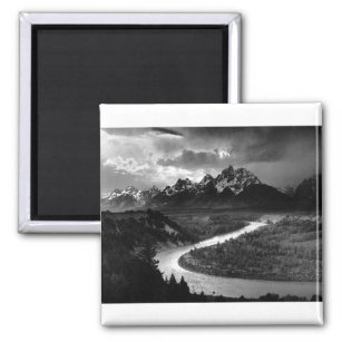Ansel Adams The Tetons and the Snake River 1942 Magnet