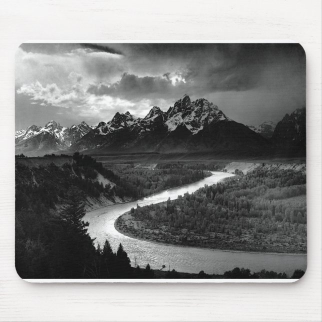 Ansel Adams The Tetons and the Snake River 1942 Mouse Pad (Front)