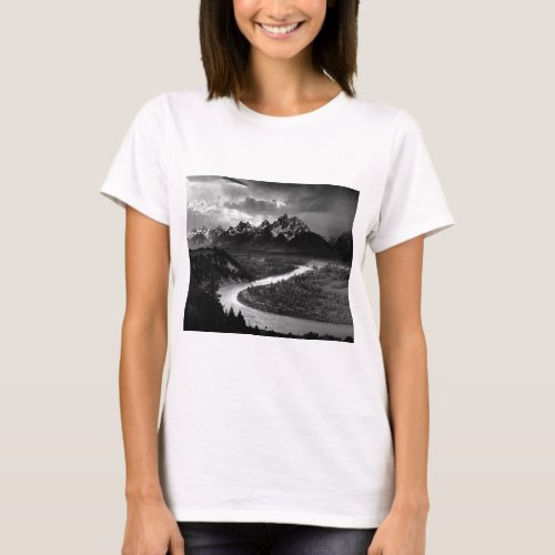 Ansel Adams The Tetons and the Snake River 1942 T_Shirt