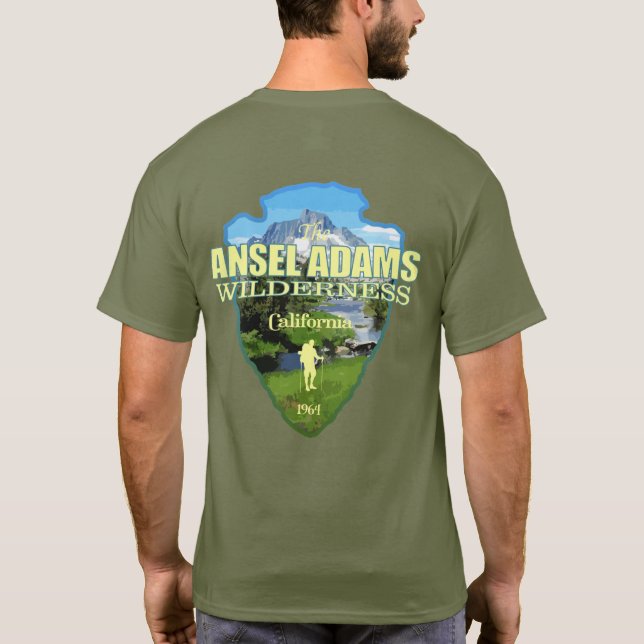 Ansel Adams Wilderness (arrowhead) T-Shirt (Back)