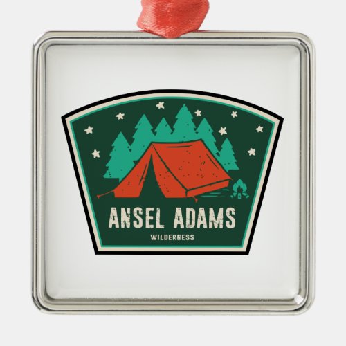 Ansel Adams Wilderness California Camping Metal Ornament