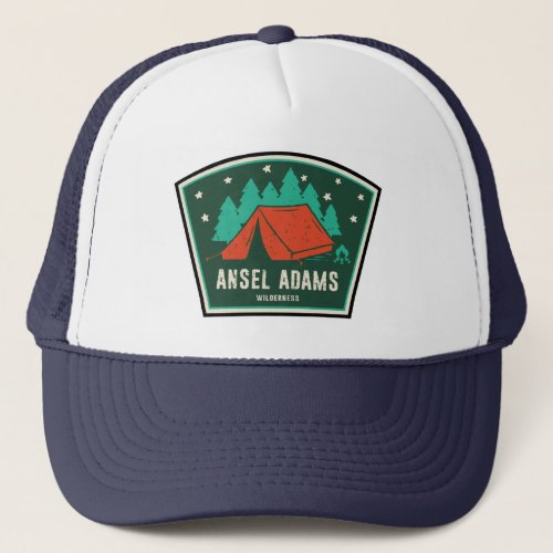 Ansel Adams Wilderness California Camping Trucker Hat
