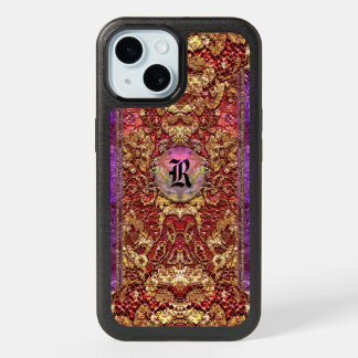 Anseleen Girly Elegant Romantic Monogram iPhone 15 Case