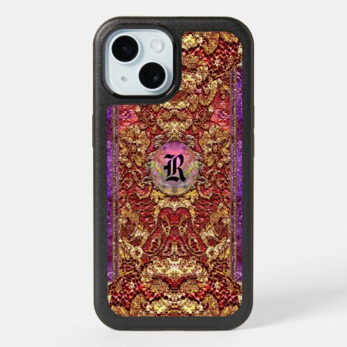 Anseleen Girly Elegant Romantic Monogram iPhone 15 Case