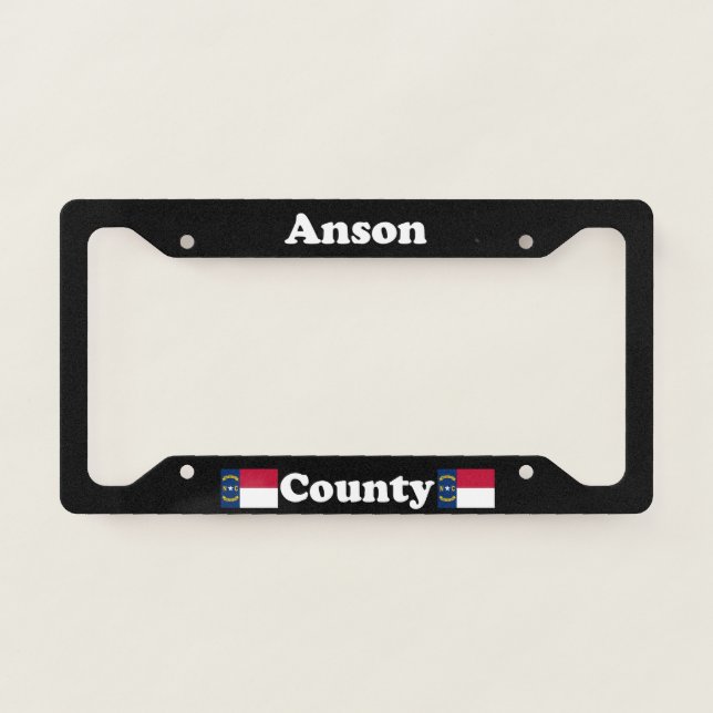 Anson County North Carolina LPF License Plate Frame (Front)