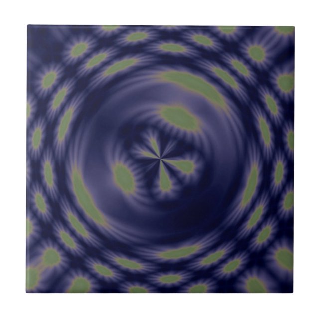 Anstract Art Fantasy Stars Ceramic Tile (Front)