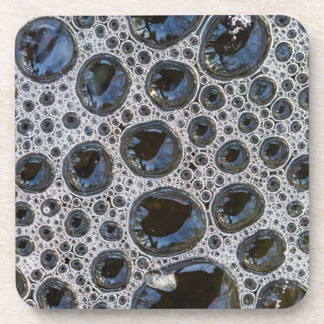 Anstract Bubble Pattern Beverage Coaster (Front)
