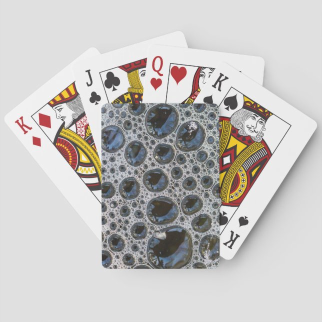 Anstract Bubble Pattern Poker Cards (Back)