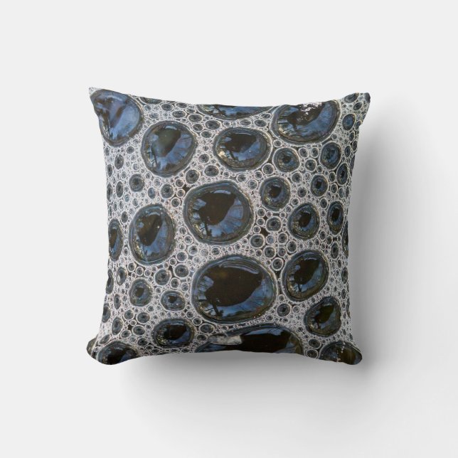 Anstract Bubble Pattern Throw Pillow (Front)