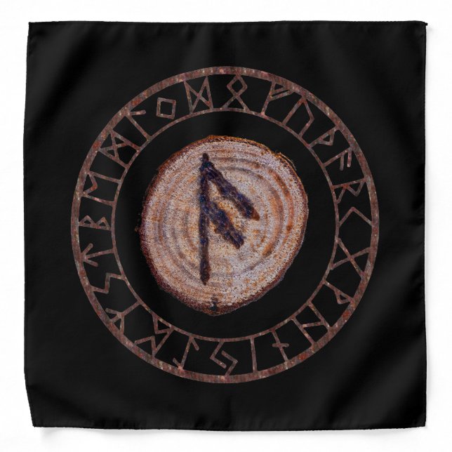 Ansuz - Elder Futhark rune Bandana (Front)