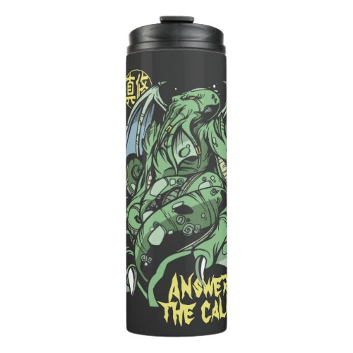 Answer the Call Cthulhu with Japanese Thermal Tumbler
