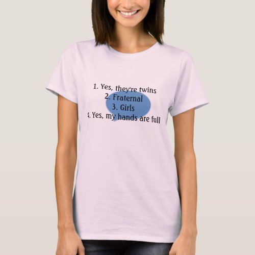 answering twin questions tee