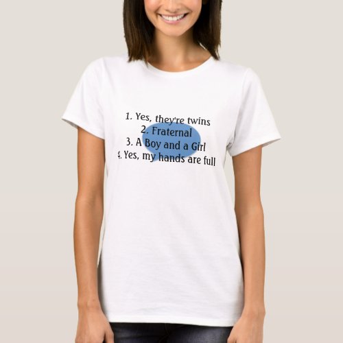 answering twin questions tee