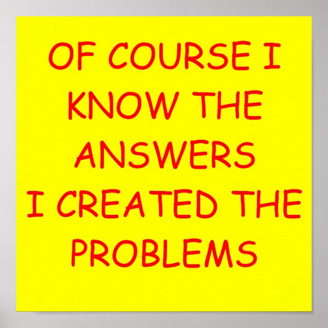 ANSWERS POSTER (Front)