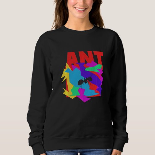 Ant Animal Mosaik Puzzle Sweatshirt
