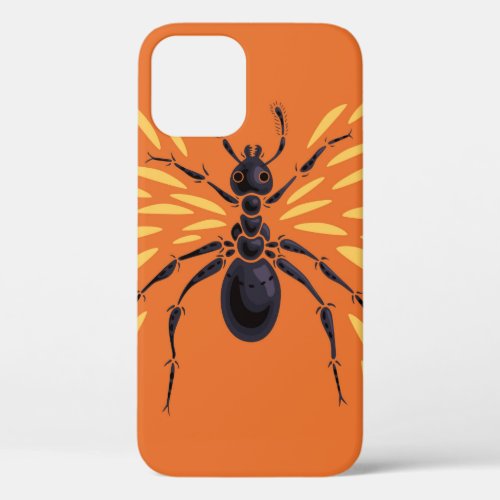 Ant Art Insect Lover Fiery Orange Entomology iPhone 12 Pro Case