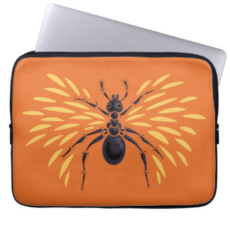 Ant Art Insect Lover Orange Entomology Bugs Laptop Sleeve