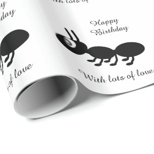 Ant Birthday Wrapping Paper