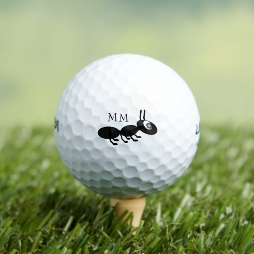 Ant Design Monogrammed Golf Balls