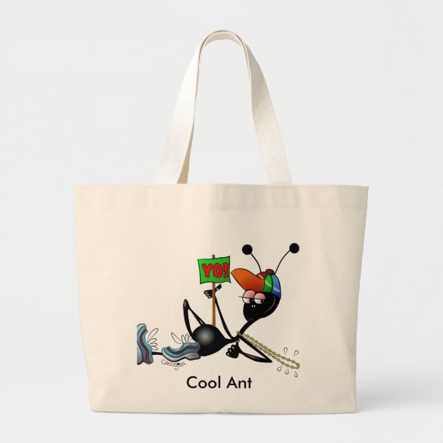 Ant Designs Large Tote Bag (Front)