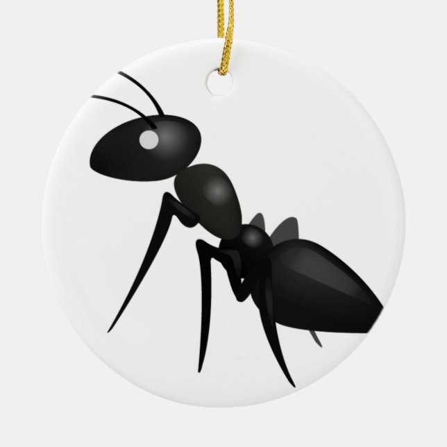 Ant - Emoji Ceramic Ornament (Front)