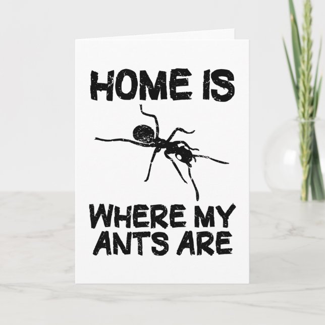 Ant Farm Ants Keeping Insects Funny Quote Gift Card (Front)
