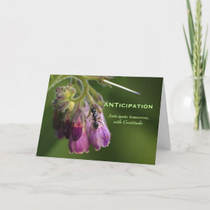 Ant & Flower Motivational Greeting Card