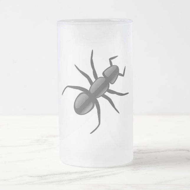Ant Frosted Glass Beer Mug (Center)