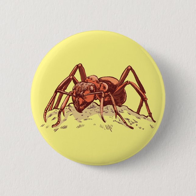 Ant - Hardworking Insect Button (Front)
