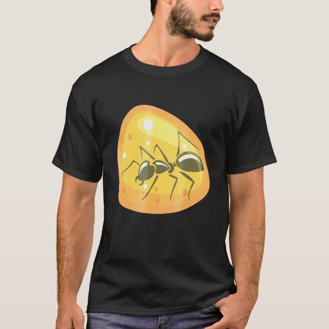 Ant In Amber Insect Tree Resin Jewelry Jewellery T-Shirt (Front)