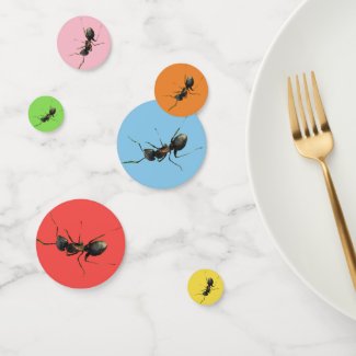 Ant Insect in Rainbow Colors Table Confetti
