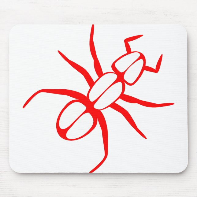 Ant Legs Antennas Red Mouse Pad (Front)