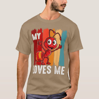 Ant LoversMy Aunt Loves me Family for Nephew Niece T-Shirt