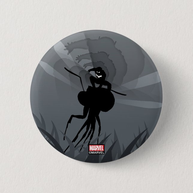 Ant-Man Heroic Silhouette Button (Front)