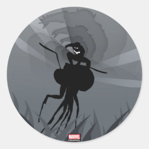 Ant-Man Heroic Silhouette Classic Round Sticker