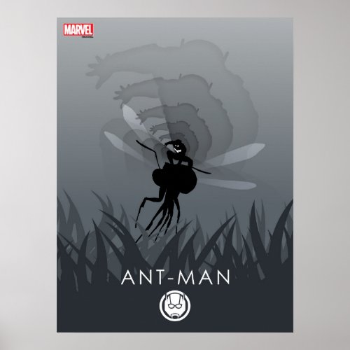 Ant_Man Heroic Silhouette Poster