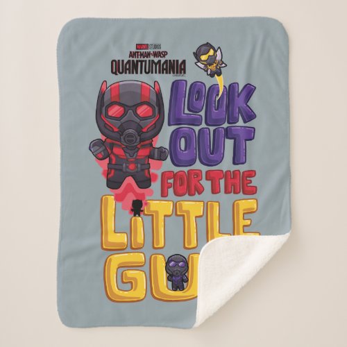 Ant_Man Wasp Cassie Look Out for the Little Guy Sherpa Blanket