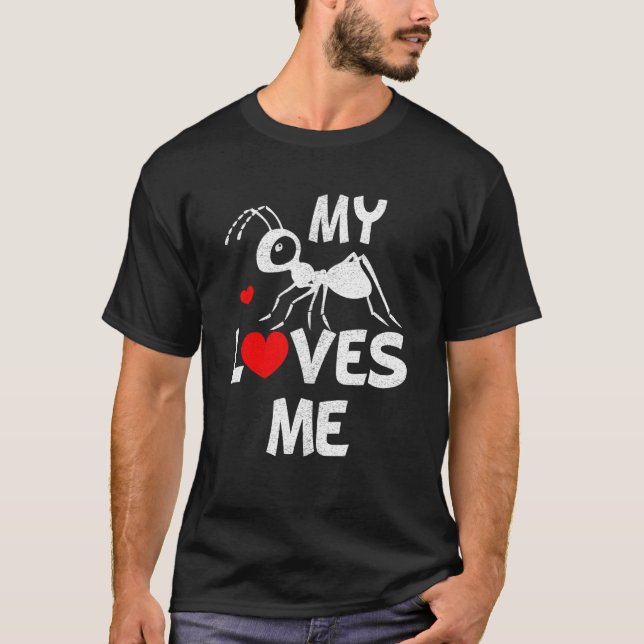 Ant  My Aunt Loves Me Family for Nephew & Niece T-Shirt (Front)