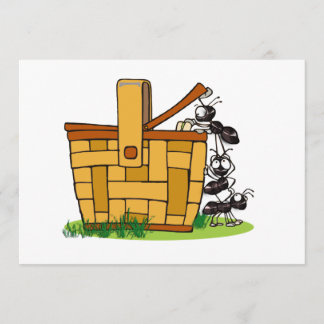 Ant Picnic Basket Invitation