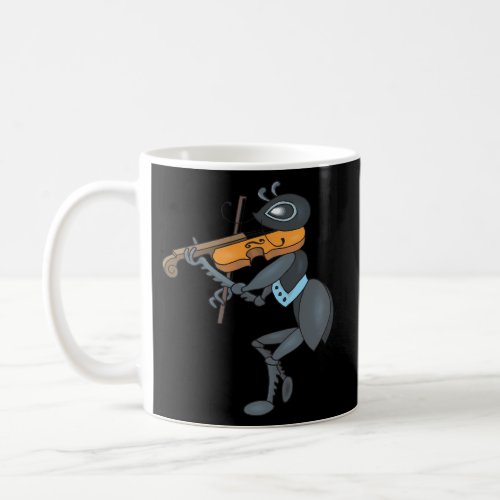 Ant Playing The Violin Fiddle Coffee Mug