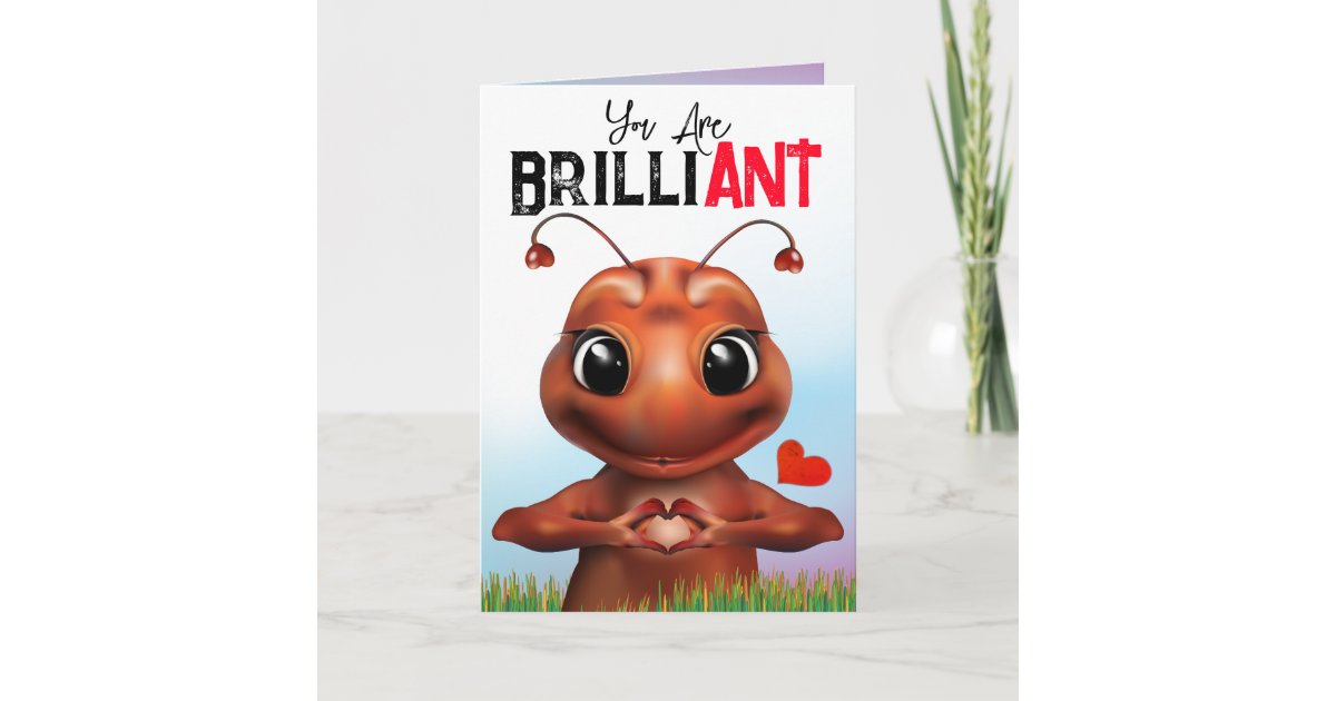Ant Pun Sign Language Birthday Card | Zazzle
