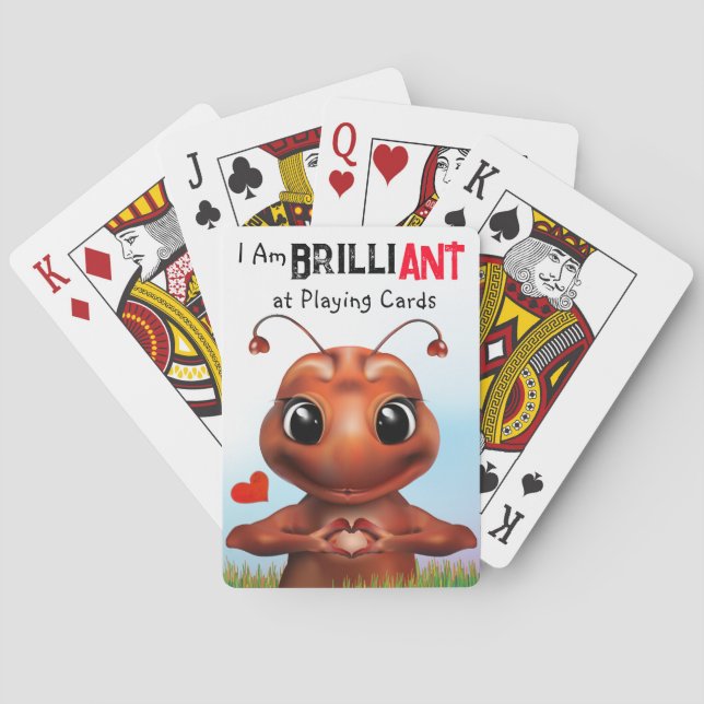 Ant Pun Sign Language Poker Cards (Back)
