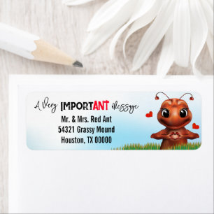 Ant Sign Language Address Label