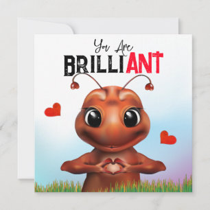 Ant Sign Language Brilliant Birthday Card