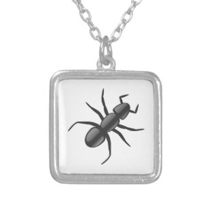 Ant Silver Plated Necklace