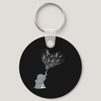 Ant Someone I Love Needs A Cure Brain Cancer Aware Keychain