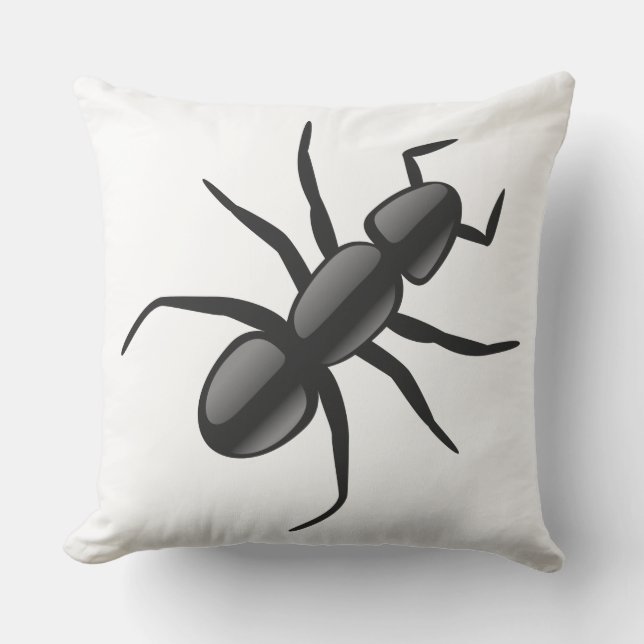 Ant Throw Pillow (Front)