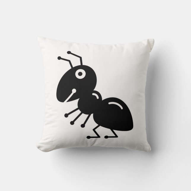 Ant Throw Pillow (Front)